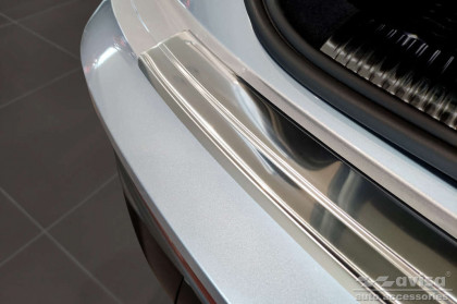 Nerezová ochranná lišta zadního nárazníku pro AUDI Q5 Sportback / S-line 2020- stříbrná