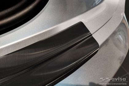 Nerezová ochranná lišta zadního nárazníku pro AUDI Q5 Sportback / S-line 2020- černá