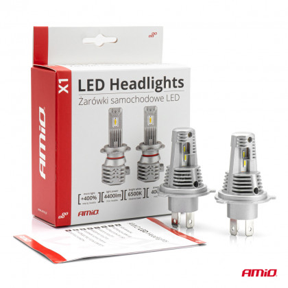 LED žárovky hlavního svícení X1 Series H4 AMiO