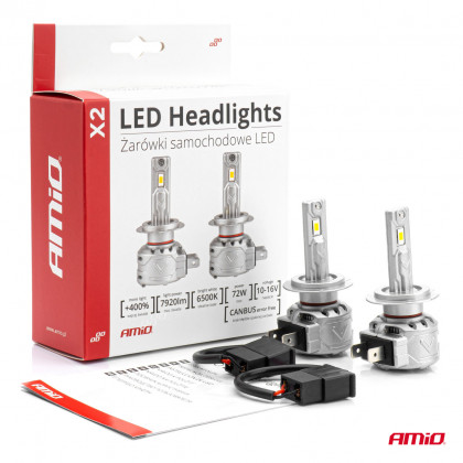 LED žárovky hlavního svícení X2 Series H7 AMiO