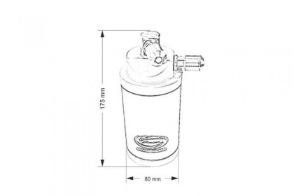 Oil catch tank Simota PRO Red