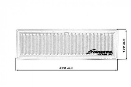 Sportovní vzduchový filtr SIMOTA OC002 333X100mm