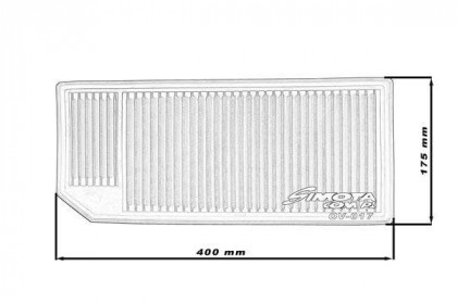 Sportovní vzduchový filtr SIMOTA OV017 400x175mm