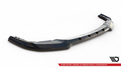 Spojler pod nárazník lipa V.1 BMW X6 M F96 černý lesklý plast