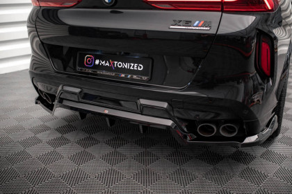 Spoiler zadního nárazníku BMW X6 M F96 carbon look