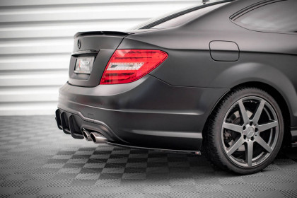 Splittery zadní boční Mercedes-Benz C Coupe AMG-Line C204 černý lesklý plast