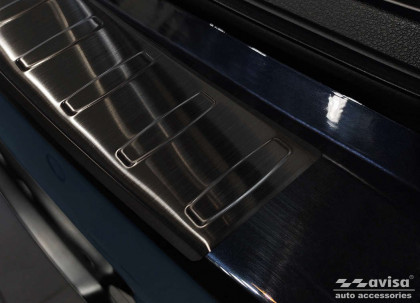 Nerezová ochranná lišta zadního nárazníku BMW 3 / F31 TOURING 2012- černá