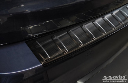 Nerezová ochranná lišta zadního nárazníku BMW 3 / F31 TOURING 2012- černá