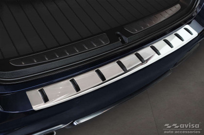 Nerezová ochranná lišta zadního nárazníku BMW 3 / F31 TOURING 2012- Strong edition - stříbrná