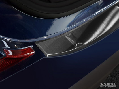 Nerezová ochranná lišta zadního nárazníku BMW 3 G20 sedan M-Paket 2018- černá