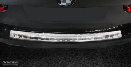 Nerezová ochranná lišta zadního nárazníku BMW 3 G21 Touring M-paket 2018- stříbrná