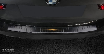 Nerezová ochranná lišta zadního nárazníku BMW 3 G21 Touring M-paket 2018- černá
