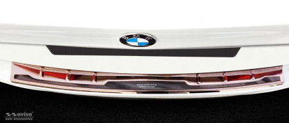 Ochranná lišta zadního nárazníku - PERFORMANCE CARBON EDITION - BMW 5 G31 Touring 2017-2020  měděná/měděný karbon