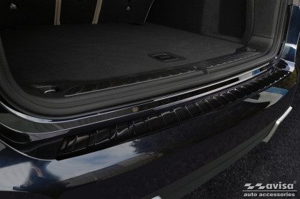 Nerezová ochranná lišta zadního nárazníku BMW iX3 G08 2020- černá