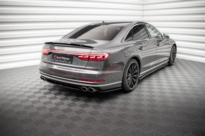 Splittery zadní boční Audi S8 D5 černý lesklý plast