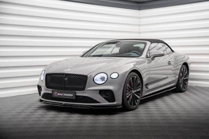 Spojler pod nárazník lipa Bentley Continental GT Mk3 černý lesklý plast