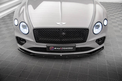 Spojler pod nárazník lipa Bentley Continental GT Mk3 černý lesklý plast