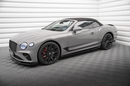 Prahové lišty Bentley Continental GT Mk3 černý lesklý plast