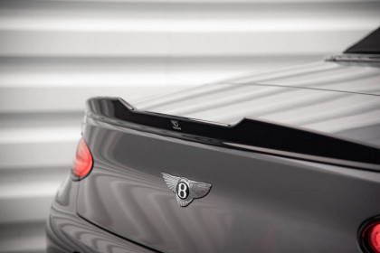 3D Prodloužení spoileru Bentley Continental GT Mk3 černý lesklý plast