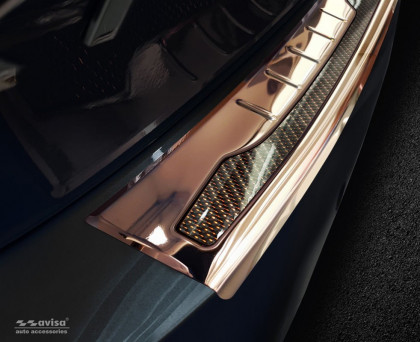 Ochranná lišta zadního nárazníku - PERFORMANCE CARBON EDITION - BMW  X1 F48  2015-2019  měděná/měděný karbon