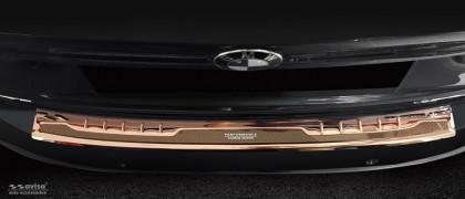 Ochranná lišta zadního nárazníku - PERFORMANCE CARBON EDITION - BMW  X1 F48  2015-2019  měděná/měděný karbon