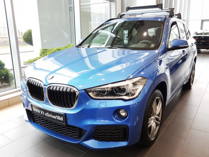 Nerezová ochranná lišta zadního nárazníku BMW X1 F48 M-paket 2015- stříbrná