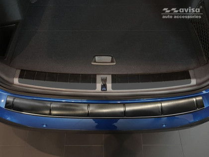 Nerezová ochranná lišta zadního nárazníku BMW X1 F48 M-paket 2015- černá