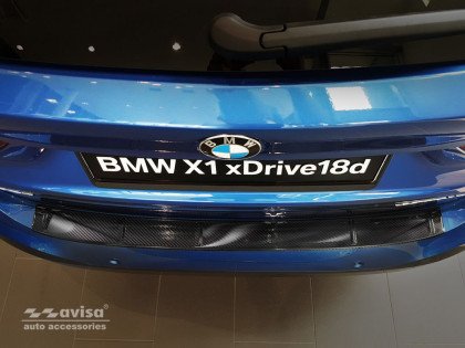 Ochranná lišta zadního nárazníku BMW X1 F48 M-paket 2015- karbonová