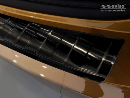 Nerezová ochranná lišta zadního nárazníku BMW X2 F39 M-paket 2018- černá