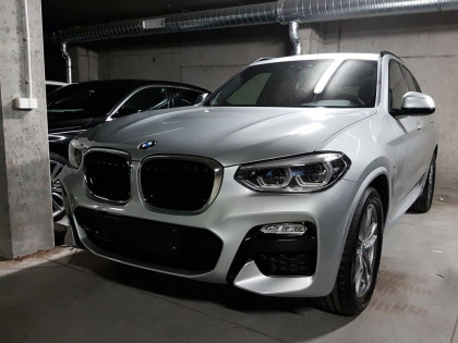 Nerezová ochranná lišta zadního nárazníku BMW X3 / G01 17- (bez M-paketu) stříbrná