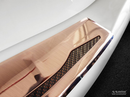 Ochranná lišta zadního nárazníku - PERFORMANCE CARBON EDITION - BMW X3 G01 měděná kartáčováná/měděný karbon