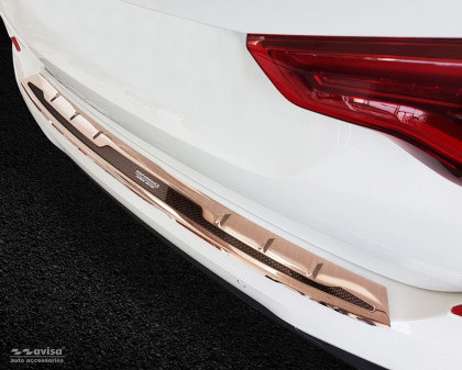 Ochranná lišta zadního nárazníku - PERFORMANCE CARBON EDITION - BMW X3 G01 měděná kartáčováná/měděný karbon