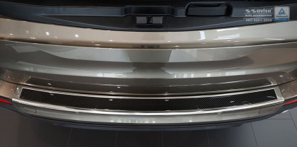Ochranná lišta zadního nárazníku - CARBON EDITION - BMW  X5 F15  2013-  stříbrná / černý karbon