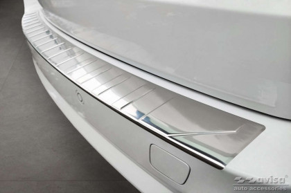 Nerezová ochranná lišta zadního nárazníku BMW X5 III F15 M-Paket 2013-2018 stříbrná