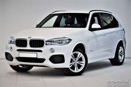 Nerezová ochranná lišta zadního nárazníku BMW X5 III F15 M-Paket 2013-2018 stříbrná