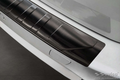 Nerezová ochranná lišta zadního nárazníku BMW X5 III F15 M-Paket 2013-2018 černá