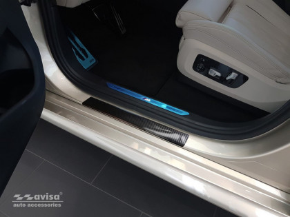 Prahové ochranné lišty Avisa pro BMW X5 IV G05 M-paket 2018- karbonové 