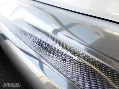 Ochranná lišta zadního nárazníku - PERFORMANCE CARBON EDITION - BMW X5 IV G05 M-paket 2018- stříbrná/stříbrný karbon