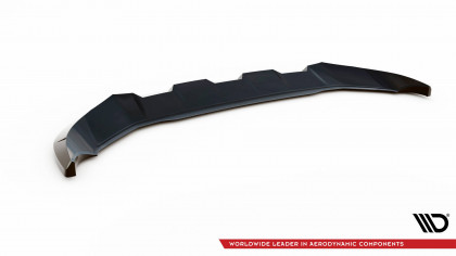 Spojler pod nárazník lipa V.1 Audi Q4 e-tron Sportback Mk1 černý lesklý plast