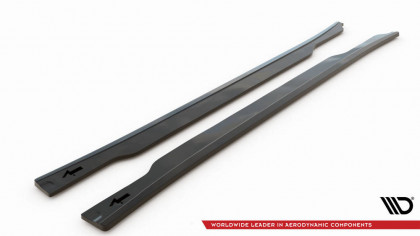 Prahové lišty Kia EV6 GT-Line Mk1 černý lesklý plast