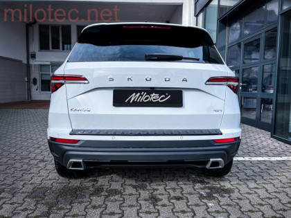 Dummy - koncovky výfuku, Alu Brush, Škoda Karoq 21-,stříbrné