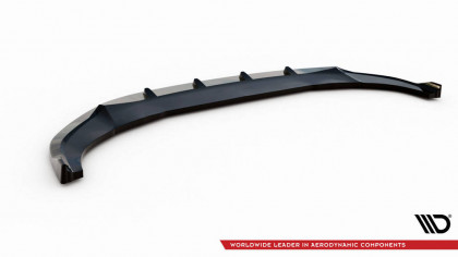 Spojler pod nárazník lipa V.1 Audi Q3 S-Line F3 černý lesklý plast