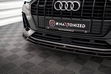 Spojler pod nárazník lipa V.2 Audi Q3 S-Line F3 carbon look