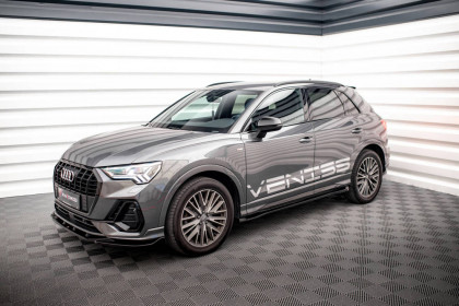 Prahové lišty Audi Q3 S-Line F3 carbon look