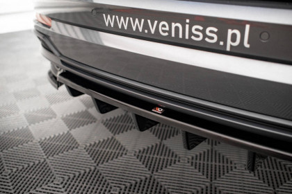 Spoiler zadního nárazníku Audi Q3 S-Line F3 černý lesklý plast