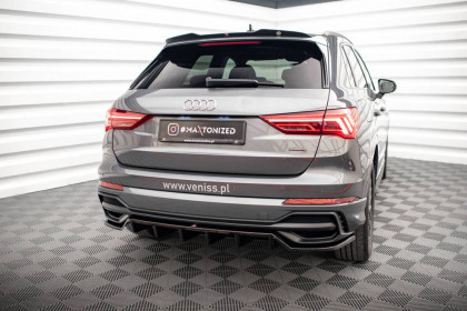 Prodloužení spoileru horní Audi Q3 S-Line F3 černý lesklý plast 