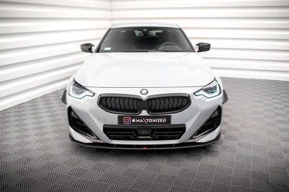 Street pro spojler pod nárazník lipa BMW 2 Coupe M-Pack / M240i G42 černo-červený