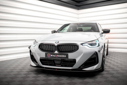 Street pro spojler pod nárazník lipa BMW 2 Coupe M-Pack / M240i G42 černo-červený