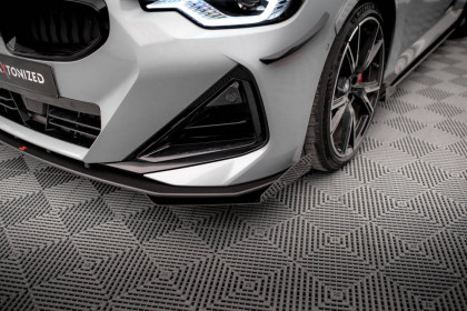 Street pro spojler pod nárazník lipa + flaps BMW 2 Coupe M-Pack / M240i G42 černý