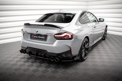 Splittery zadní boční Street Pro + flaps BMW 2 Coupe M240i G42 černo-červené